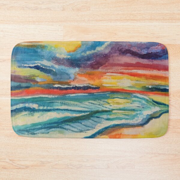 Item preview, Scenic Beach Ocean Watercolor Sunset  designed and sold by Deborah Camp.