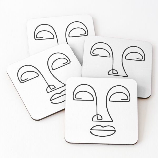 Item preview, ONE LINE FACE AND COLOR BOHO ABSTRACT ART BOHO  designed and sold by Ami store.