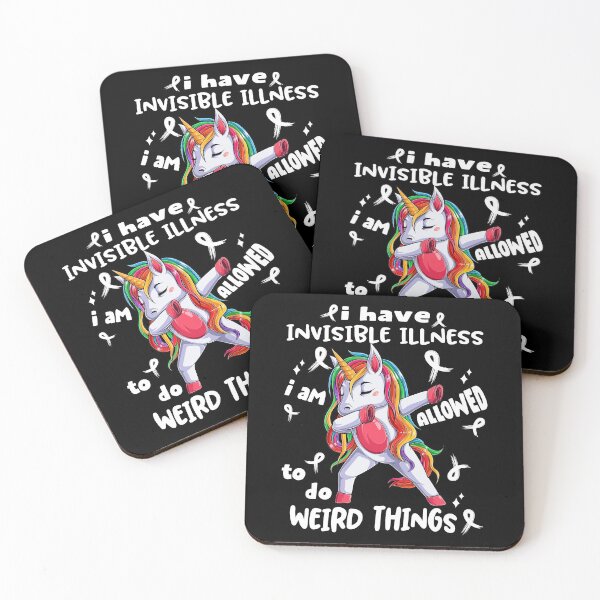 Item preview, Invisible Illness Awareness Funny I have Invisible Illness i'm allowed to do Weird Things! designed and sold by JanetShop809.