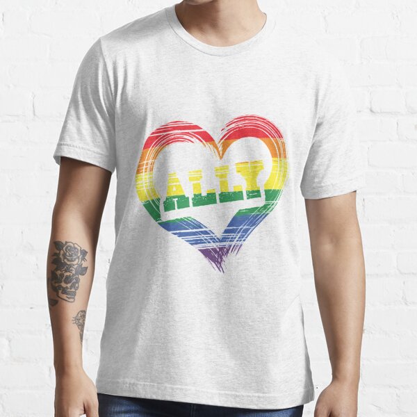 Ally Lgbt Gay Lesbian Pride Lgbt Teacher Rainbow Flag T Shirt T Shirt For Sale By Soloflex 2456