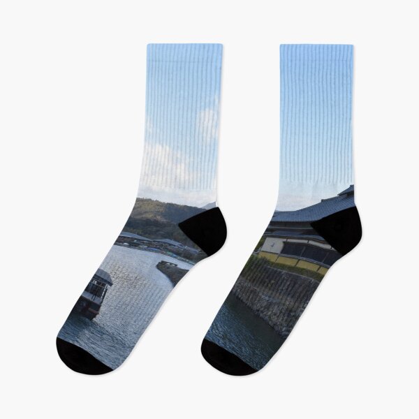 Item preview, River with a Boat in Kyoto, Japan designed and sold by Lara-vez.
