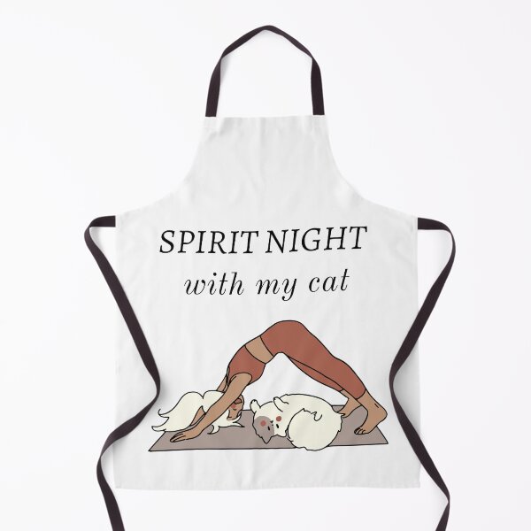 Item preview, Spirit night with my cat | Yoga, cute, sweet cat designed and sold by MomobyRai.