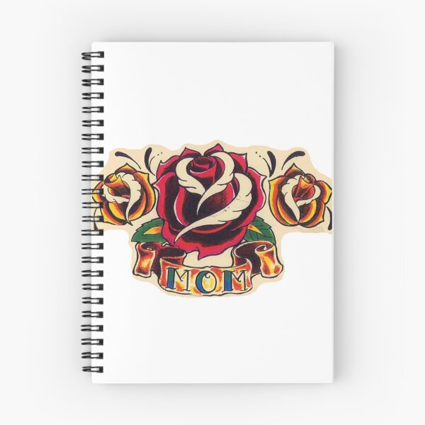 Item preview, MOM TATTOO DESIGN three roses banner old school art designed and sold by 999shirts.