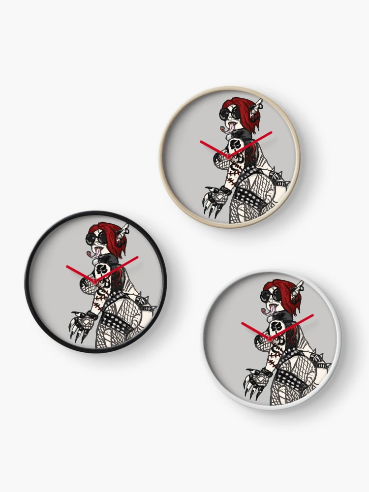 Thumbnail 3 of 4, Clock, Toreador Punk Rocker designed and sold by PoesUnderstudy.