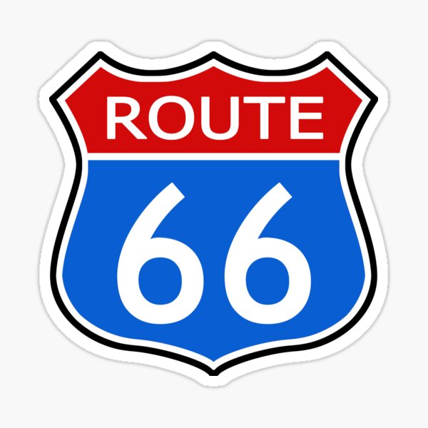Stickers US Highway Main Street of America 3624-0119 Vinyl Decals Route 66 