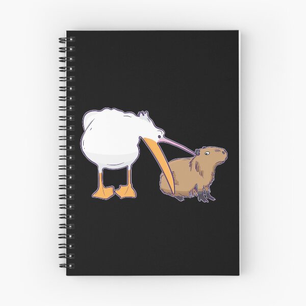 Item preview, Pelican Tries to Eat Capybara Funny Cute Meme designed and sold by alltheprints.