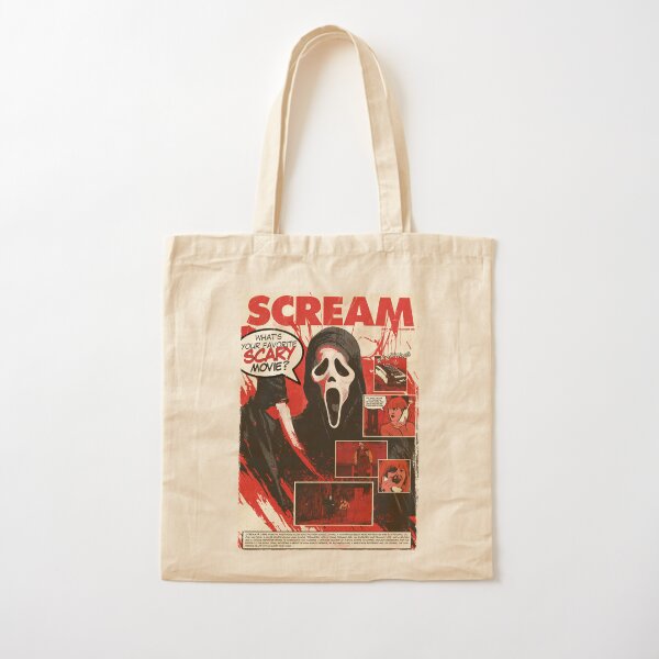 Ghost Face  Cotton Tote Bag