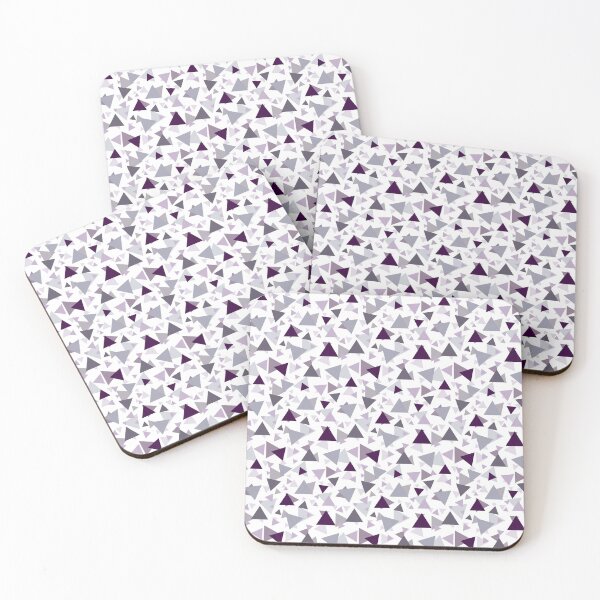 Item preview, Purple and gray triangles pattern designed and sold by BLMcreations.
