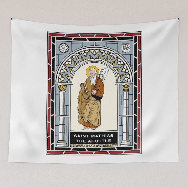 Item preview, ST MATTHIAS THE APOSTLE under STAINED GLASS designed and sold by CatholicSaints.