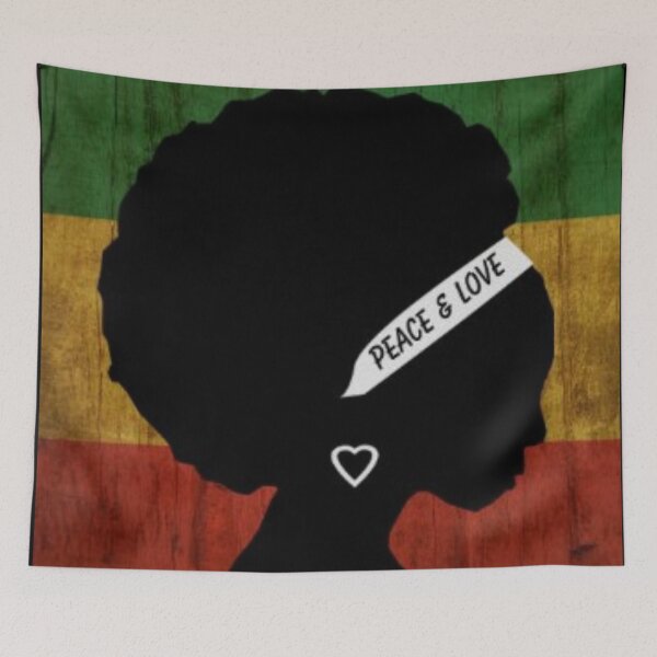 Item preview, Rasta Woman Peace & Love designed and sold by ShajenDesigns.