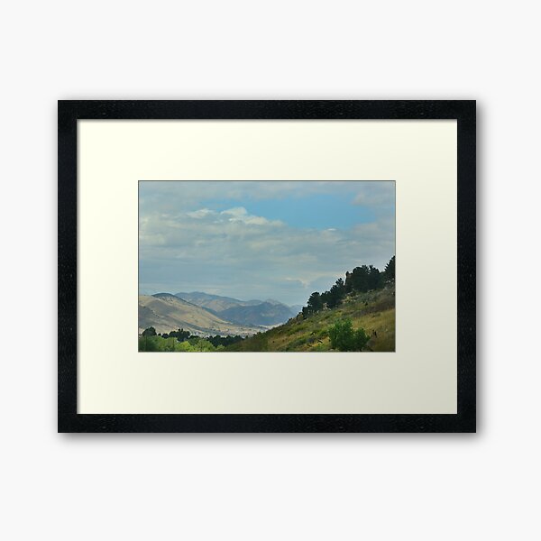 Rocky Mountain Foothills Framed Art Print
