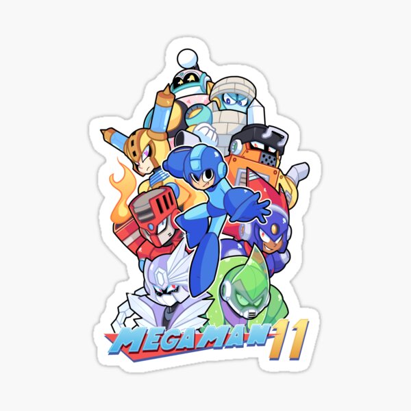 Mega Man 11 Cover Sticker