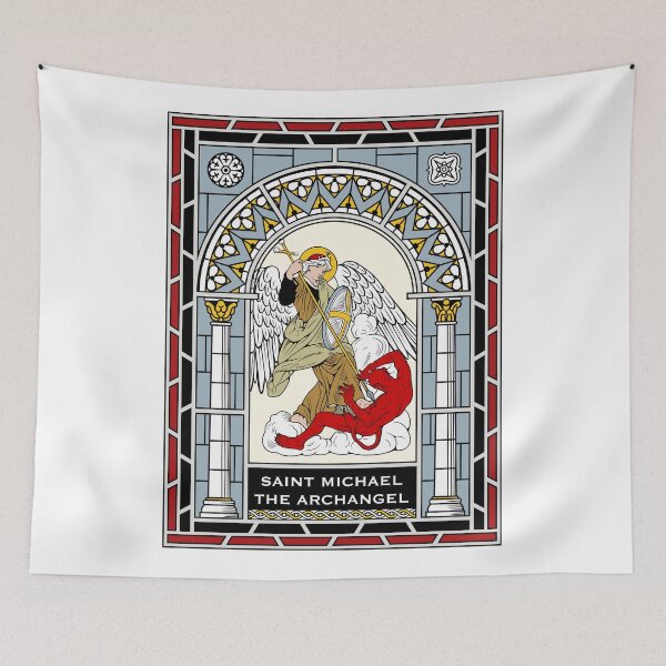 Item preview, ST MICHAEL THE ARCHANGEL under STAINED GLASS designed and sold by CatholicSaints.
