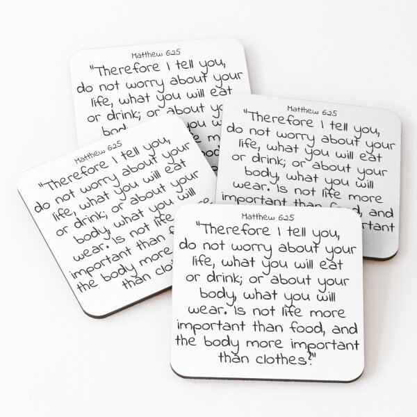 Item preview, Bible verse: Matthew 6:25 designed and sold by john-3-16.