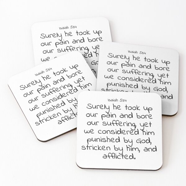 Item preview, Bible verse: Isaiah 53:4 designed and sold by john-3-16.