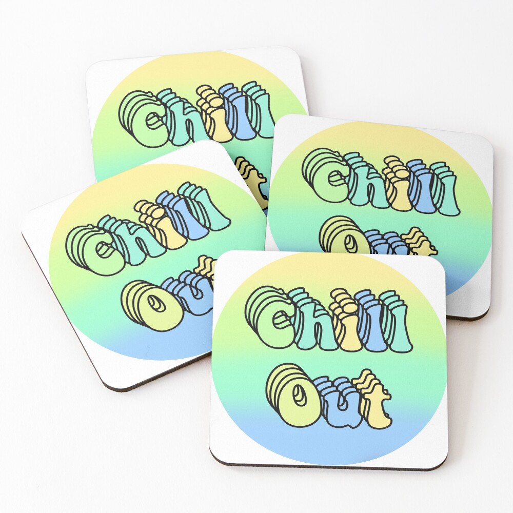 Vista previa del artículo con la obra «Posavasos (lote de 4)», diseñado y vendido por MarbleStickerco.