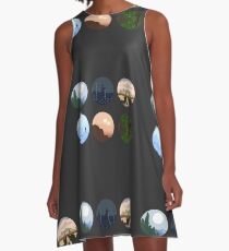 Planets A-Line Dress