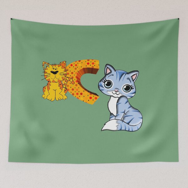 Item preview, Children Alphabet Study . "C" cat designed and sold by mostheristore.