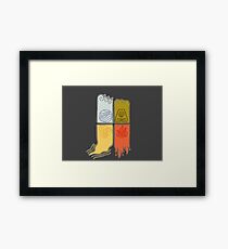 Elemental Scrolls Framed Print
