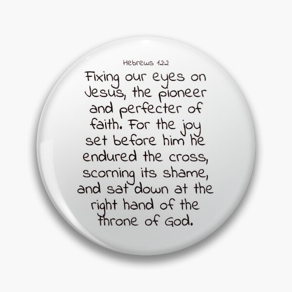Item preview, Bible verse: Hebrews 12:2 designed and sold by john-3-16.