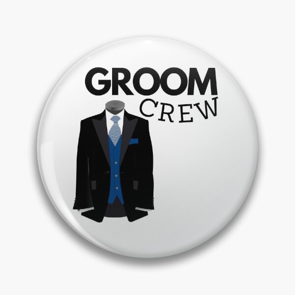 Item preview, Groom Crew Tuxedo Blue Vest designed and sold by SweetLouiseTees.