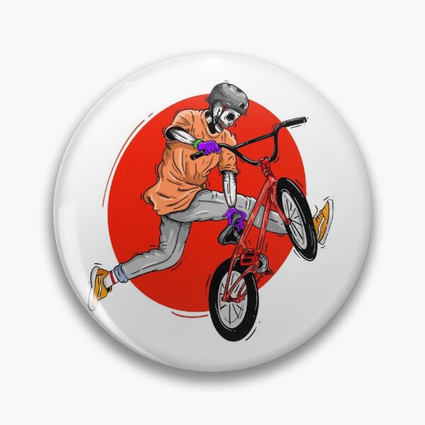Item preview, BMX skull rider designed and sold by aalego.