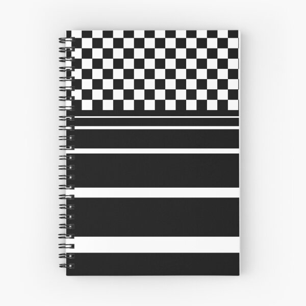 Item preview, Black and White Checkered and Lines Pattern designed and sold by LayraBlacks.