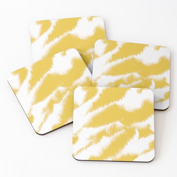 Item preview, Yellow and white tiger fur pattern designed and sold by sarashzt.