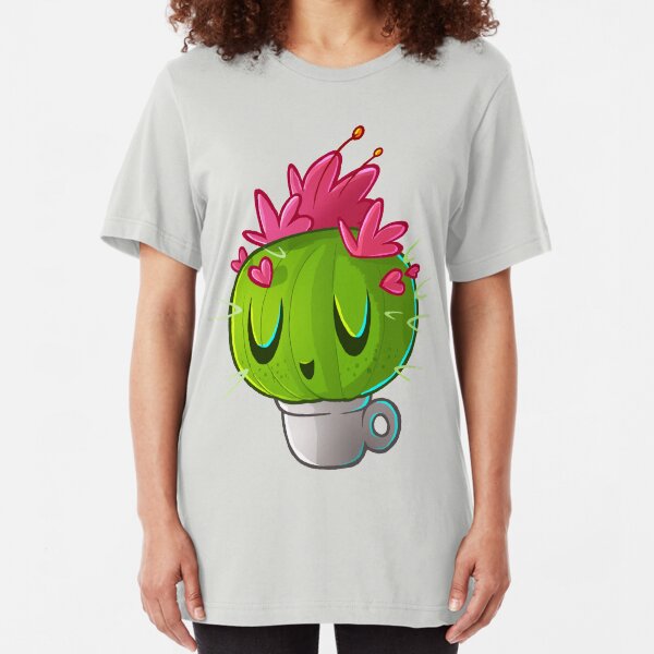 cute cactus Slim Fit T-Shirt