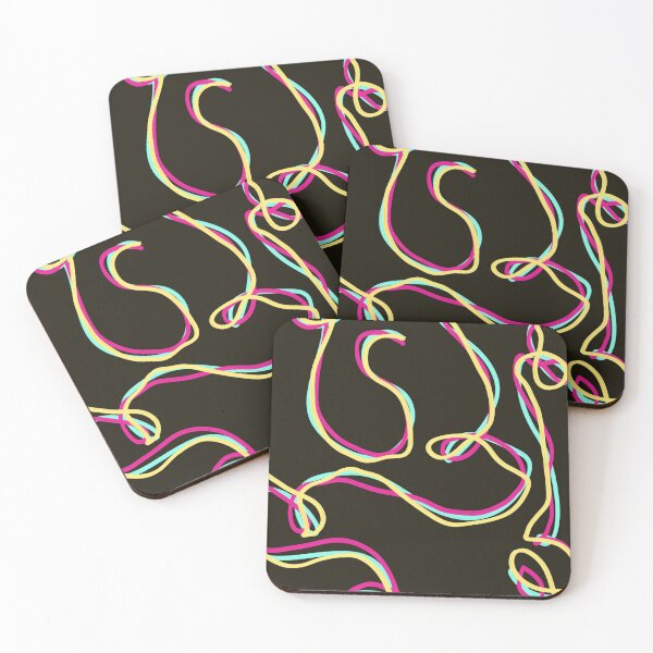 Item preview, Neon Electric Bright Bold Pattern Abstract Art designed and sold by hopecope.