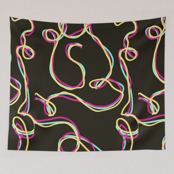 Item preview, Neon Electric Bright Bold Pattern Abstract Art designed and sold by hopecope.