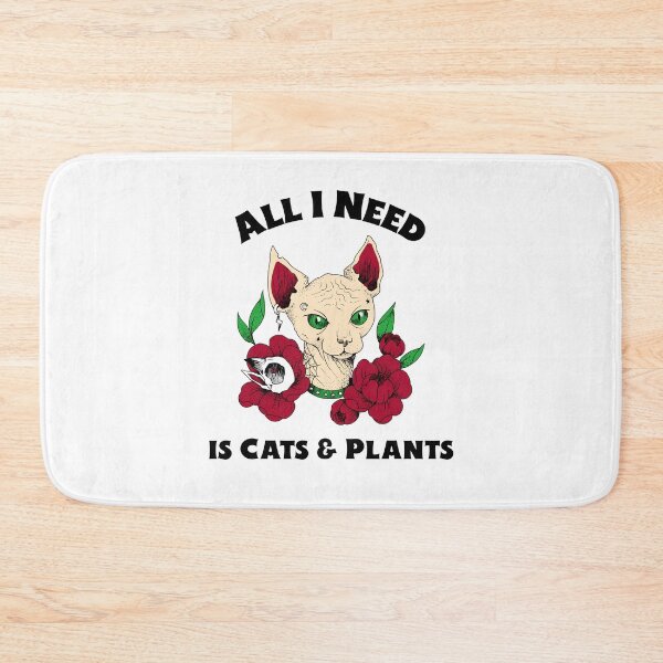 Item preview, All I Need is Cats and Plants designed and sold by AryabyDesign.