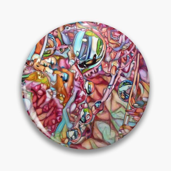 Item preview, ambrosia drops, in  garden of eden, pink, optimistic painting, seamless pattern, designed and sold by Maria Mihailova.