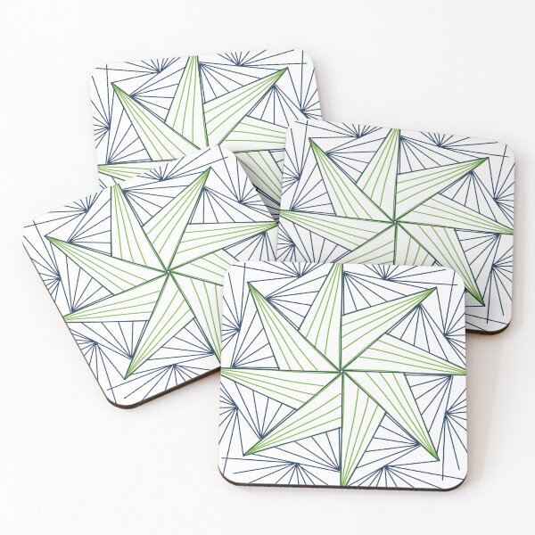 Item preview, Green & Blue Abstract Star designed and sold by lezell.