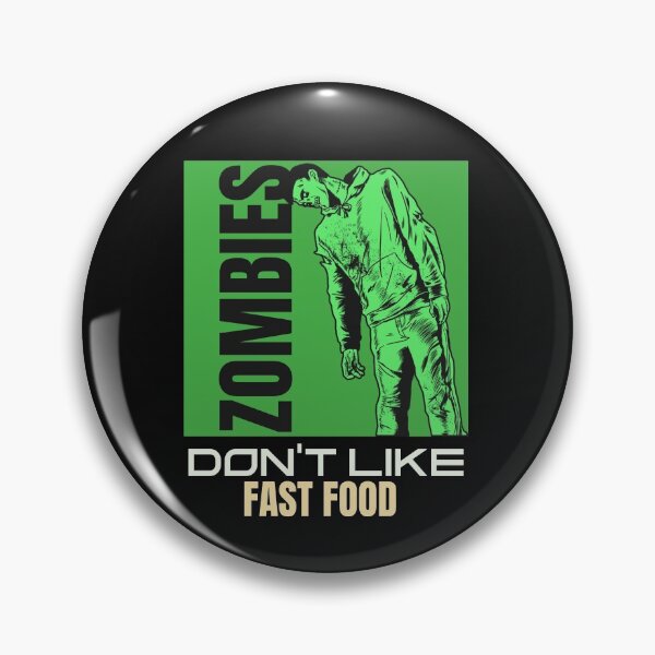 Item preview, Zombies Don't Like Fast Food designed and sold by DiscGolfTees.
