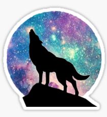 Heulender Wolf Sticker