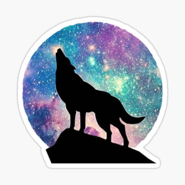 Howling Wolf Sticker