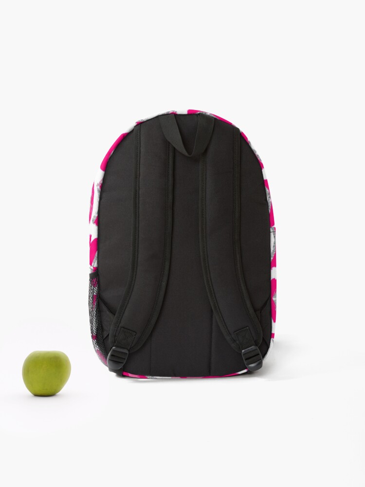 Alternate view of xoxo lightning bolts - pink Backpack