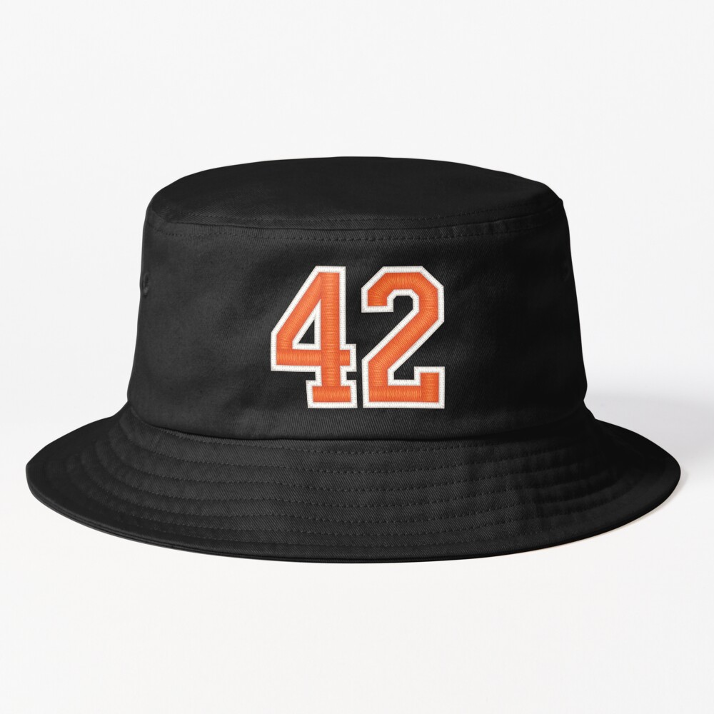 Sports Number 42 Jersey forty-two Orange' Bucket Hat for Sale by