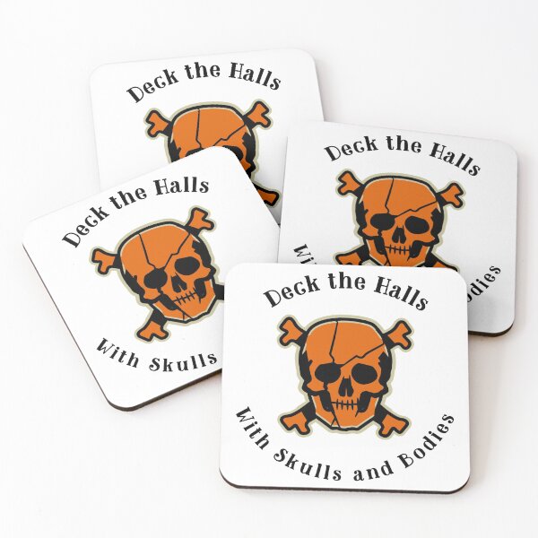 Item preview, Deck the Halls With Skulls and Bodies designed and sold by AryabyDesign.
