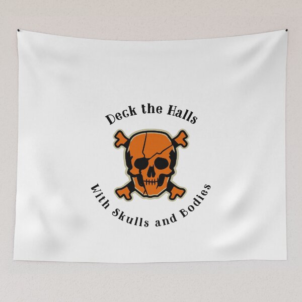 Item preview, Deck the Halls With Skulls and Bodies designed and sold by AryabyDesign.
