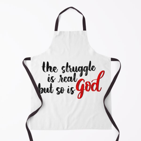 Item preview, The struggle is real but so is God sticker designed and sold by artbyjadmercph.