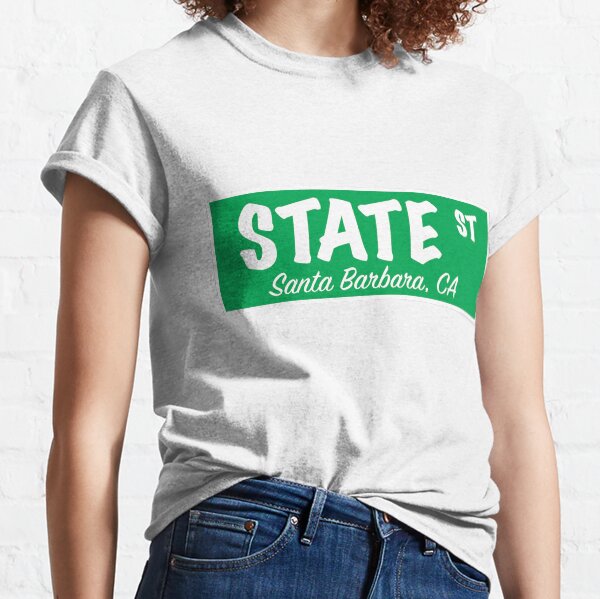 State Street Sign- Green Classic T-Shirt