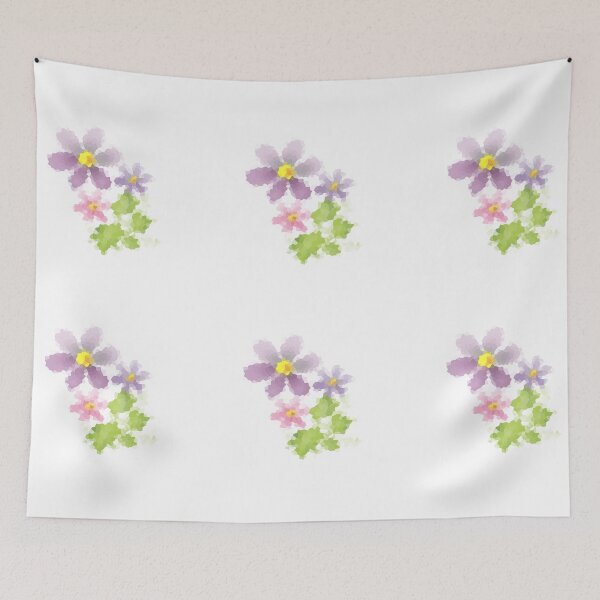 Item preview, Simple watercolor effect flower print designed and sold by fuzzyfox.