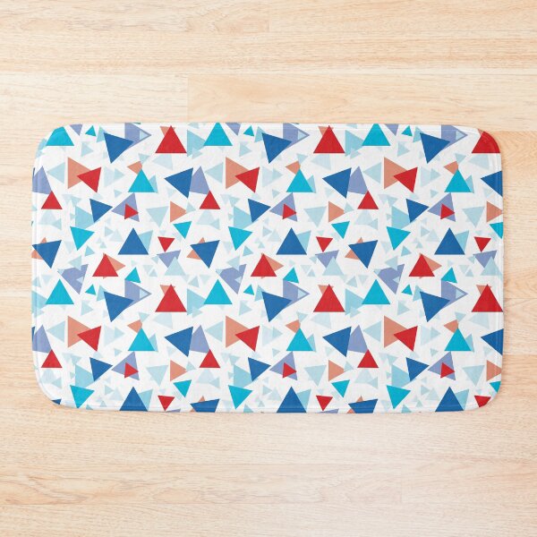 Item preview, Red and blue triangles pattern designed and sold by BLMcreations.