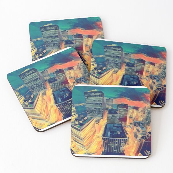 Item preview, New York Skyline - Low Poly Art - MM0011LPAD1 designed and sold by MktngMultiverse.