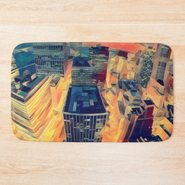 Item preview, New York Skyline - Low Poly Art - MM0011LPAD1 designed and sold by MktngMultiverse.
