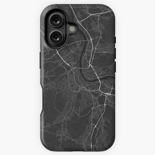 Item preview, Basel, Switzerland Map. (White on black) designed and sold by Graphical-Maps.