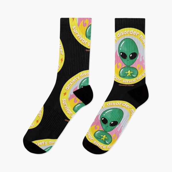 Item preview, Punky the Anxiety Survivor Alien designed and sold by PunkynDesign.