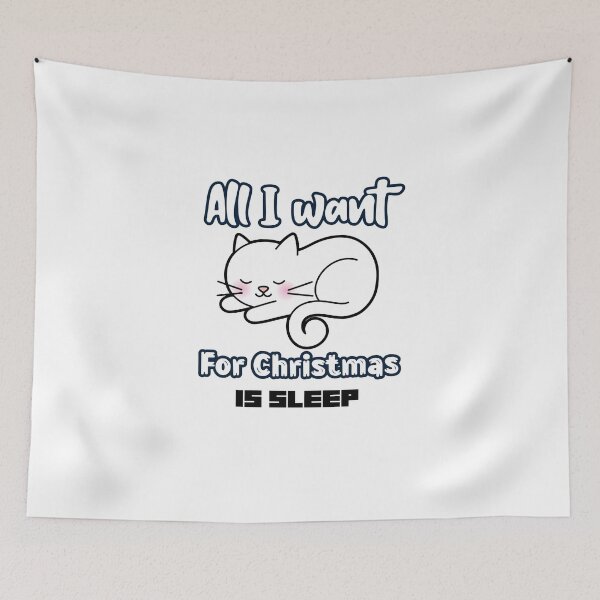 Aperçu de l'œuvre Tout ce que je veux pour Noël, c'est dormir créée et vendue par AryabyDesign.